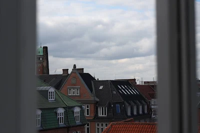 The view from the Copenhagen Downtown Hostel in Denmark