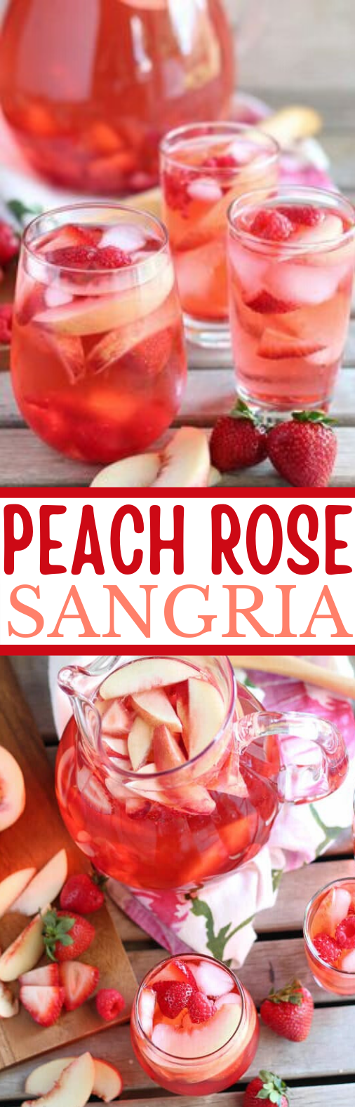 Peach Rosé Sangria #party #drinks #summer #cocktail #brunch