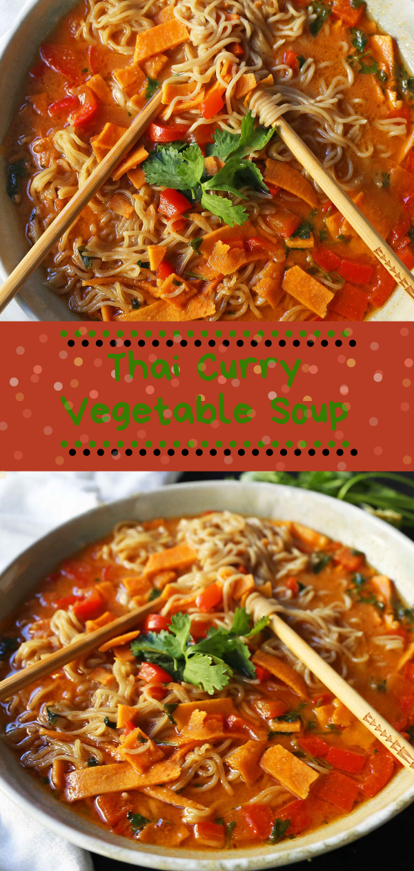 THAI CURRY VEGETABLE SOUP DR for Christmas