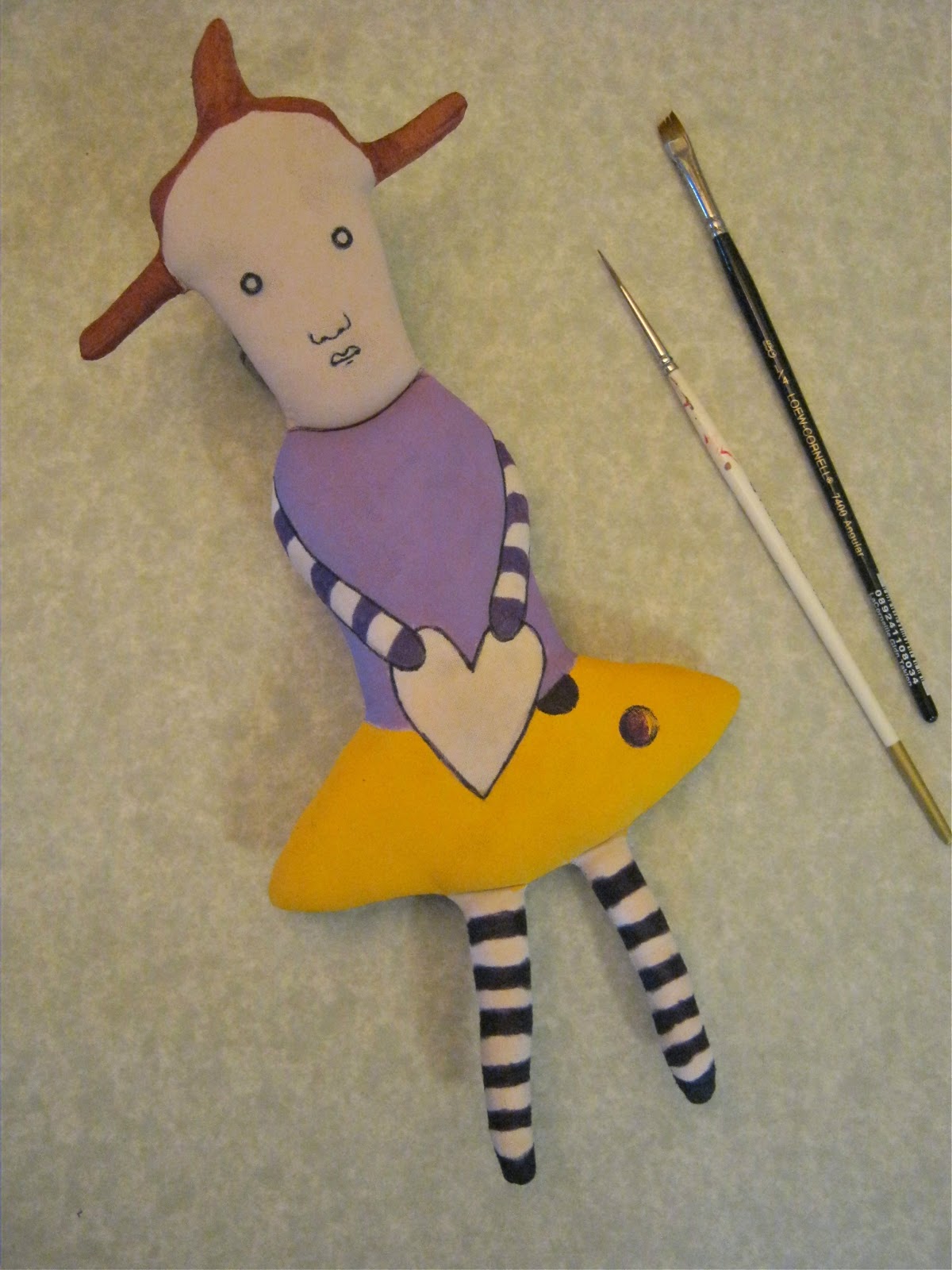 Sandy Mastroni How I make an art doll { sold }