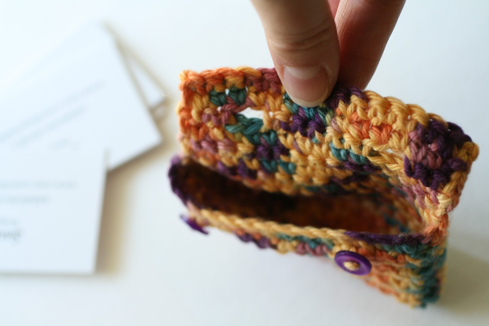 Sugar and Stitches Crocheted Business Card Holder {Free Pattern}