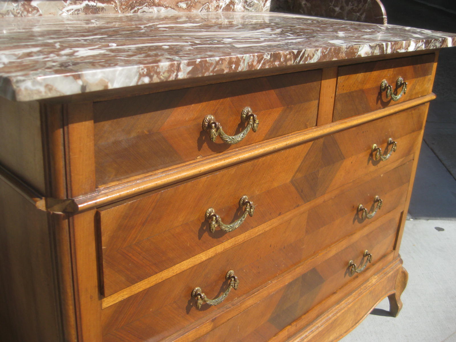 UHURU FURNITURE & COLLECTIBLES SOLD Dresser with Marble Top 145
