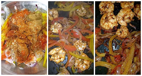 steps to make skillet shrimp fajitas recipe