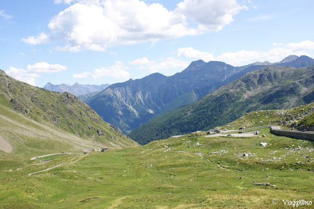 Vista panoramica del Passo del Gran San Bernardo