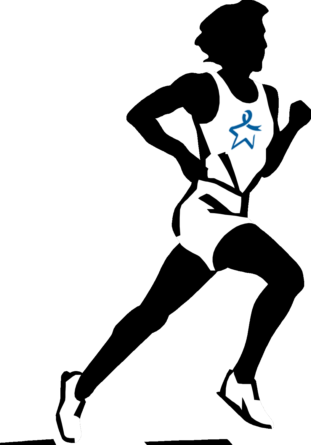 clip art runners silhouette - photo #37