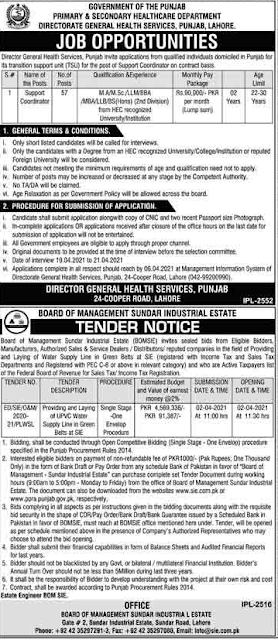 New Govt jobs 2021 || Primary and Secondary Health Care in Punjab Pakistan