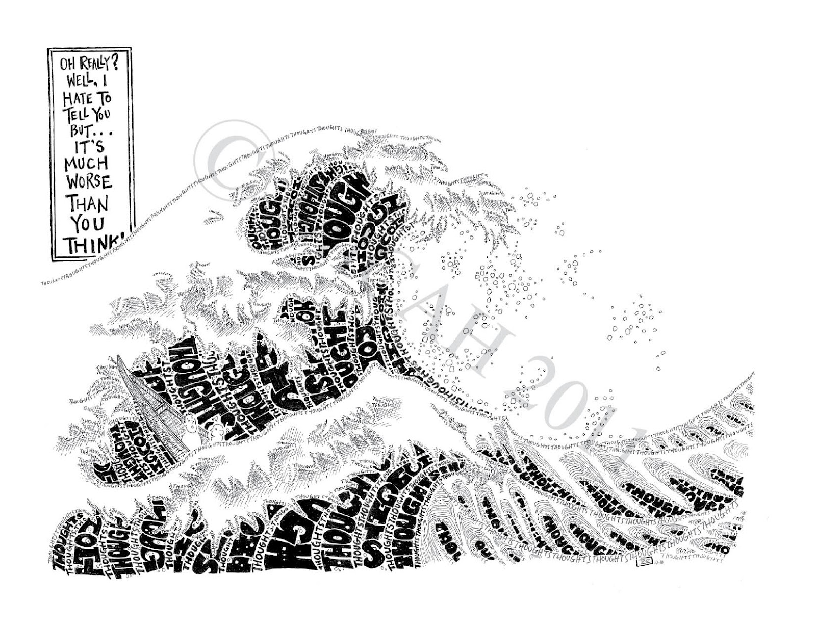 Holy Doodles The Great Wave