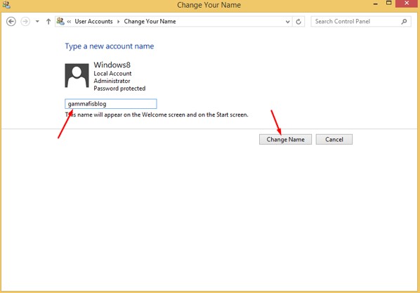 Cara Mengganti Nama User Account di Windows 8