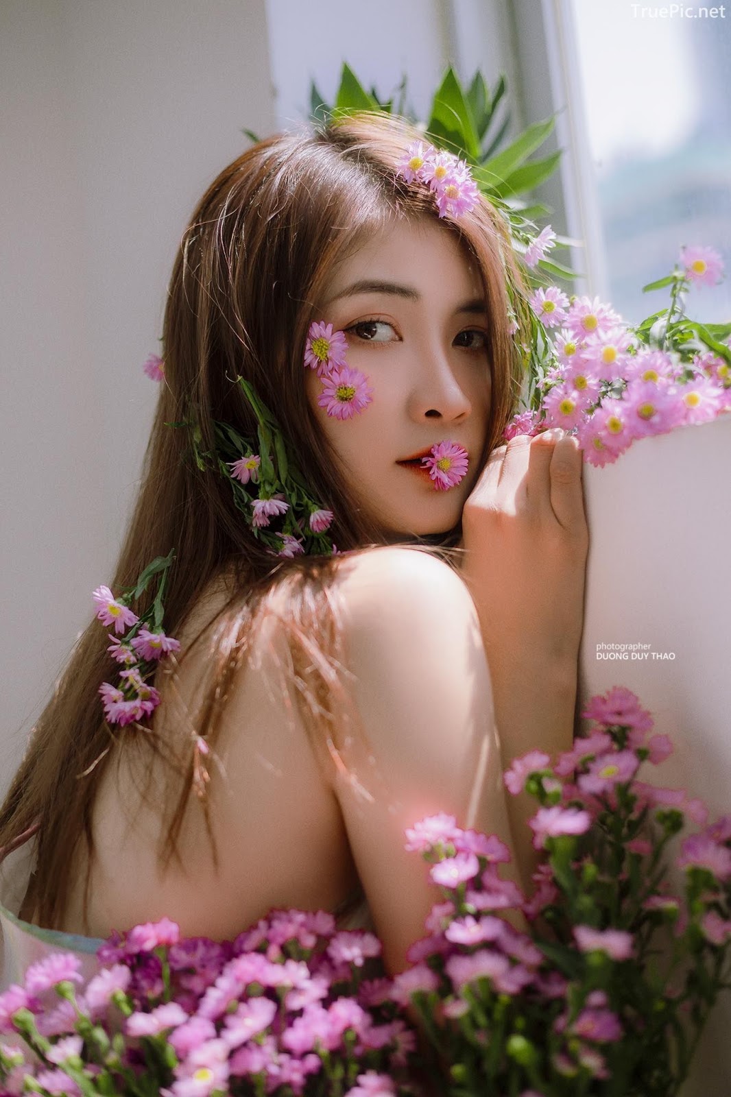 Vietnamese beautiful model Vu Thanh Huong - Fairies purple chrysanthemum - Picture 20