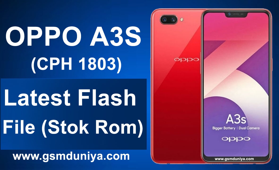 oppo a3s flash tool username and password