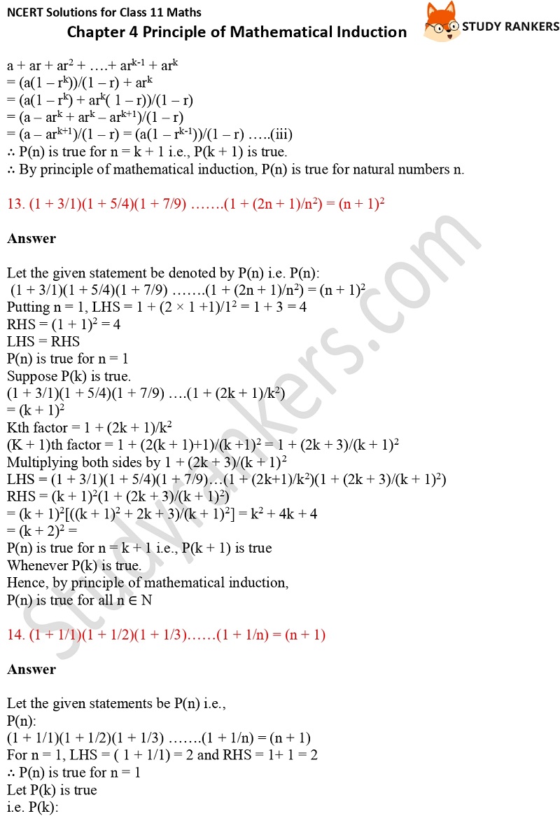 NCERT Solutions for Class 11 Maths Chapter 4 Principle of Mathematical Induction 7