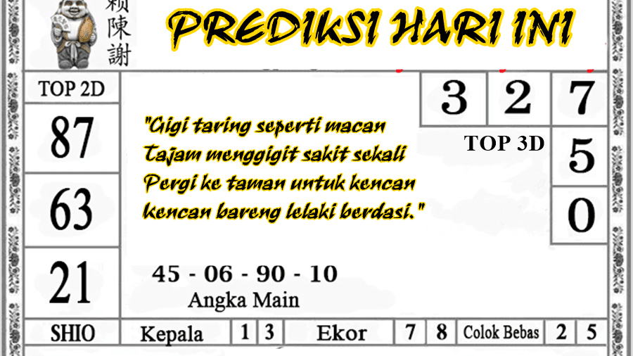 Angka Main Toto Kl Hari Ini 2019 Berbagai Permainan