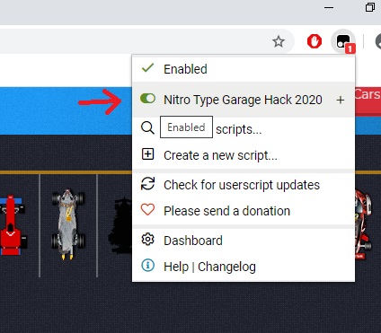 Nitro Type Script 2020 For Cars And Garage Download From Here