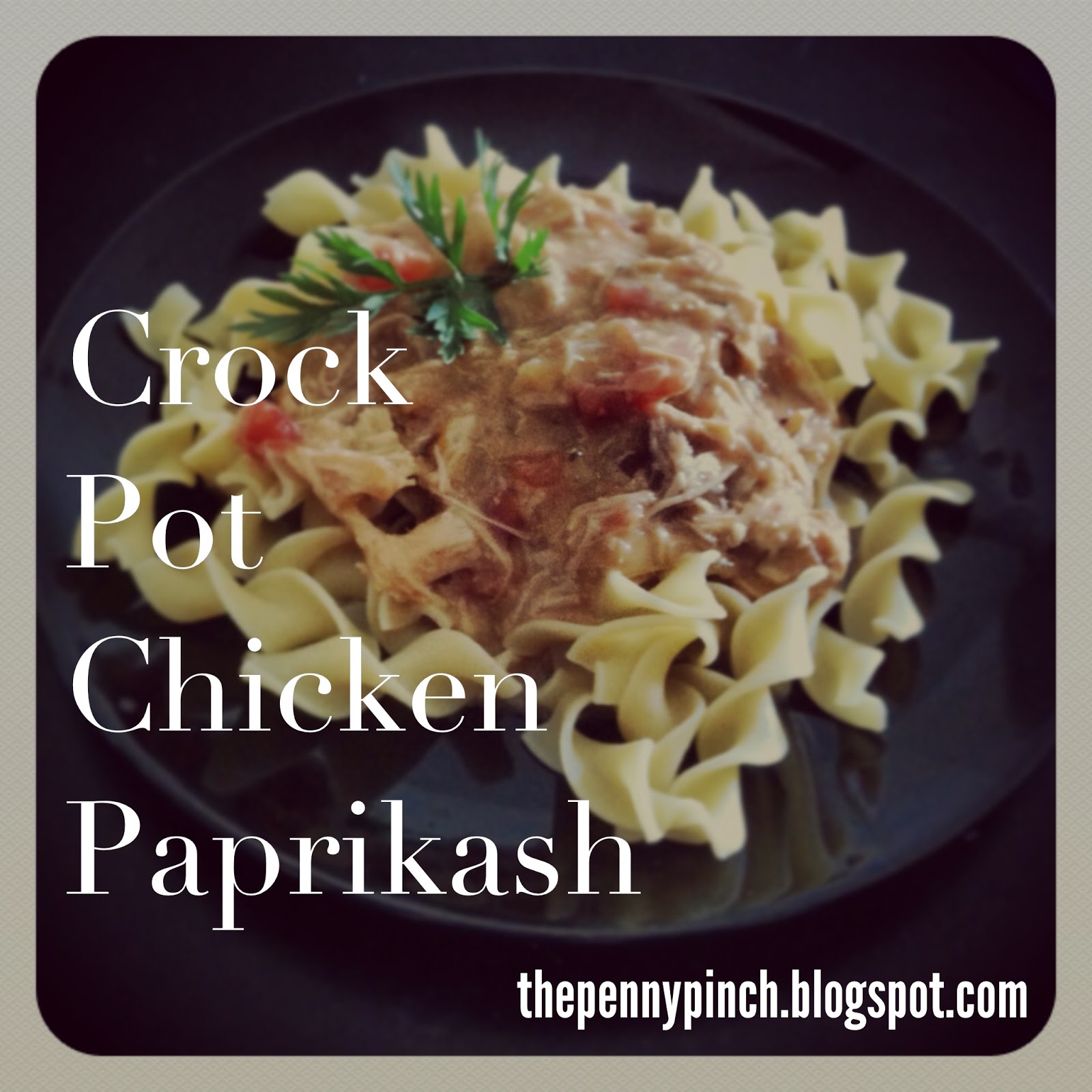 The Penny Pinch: Crock Pot Chicken Paprikash