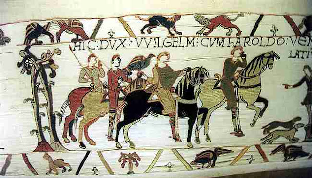 A small section of the 230-foot-long Bayeux Tapestry. Photo: WikiMedia.org.