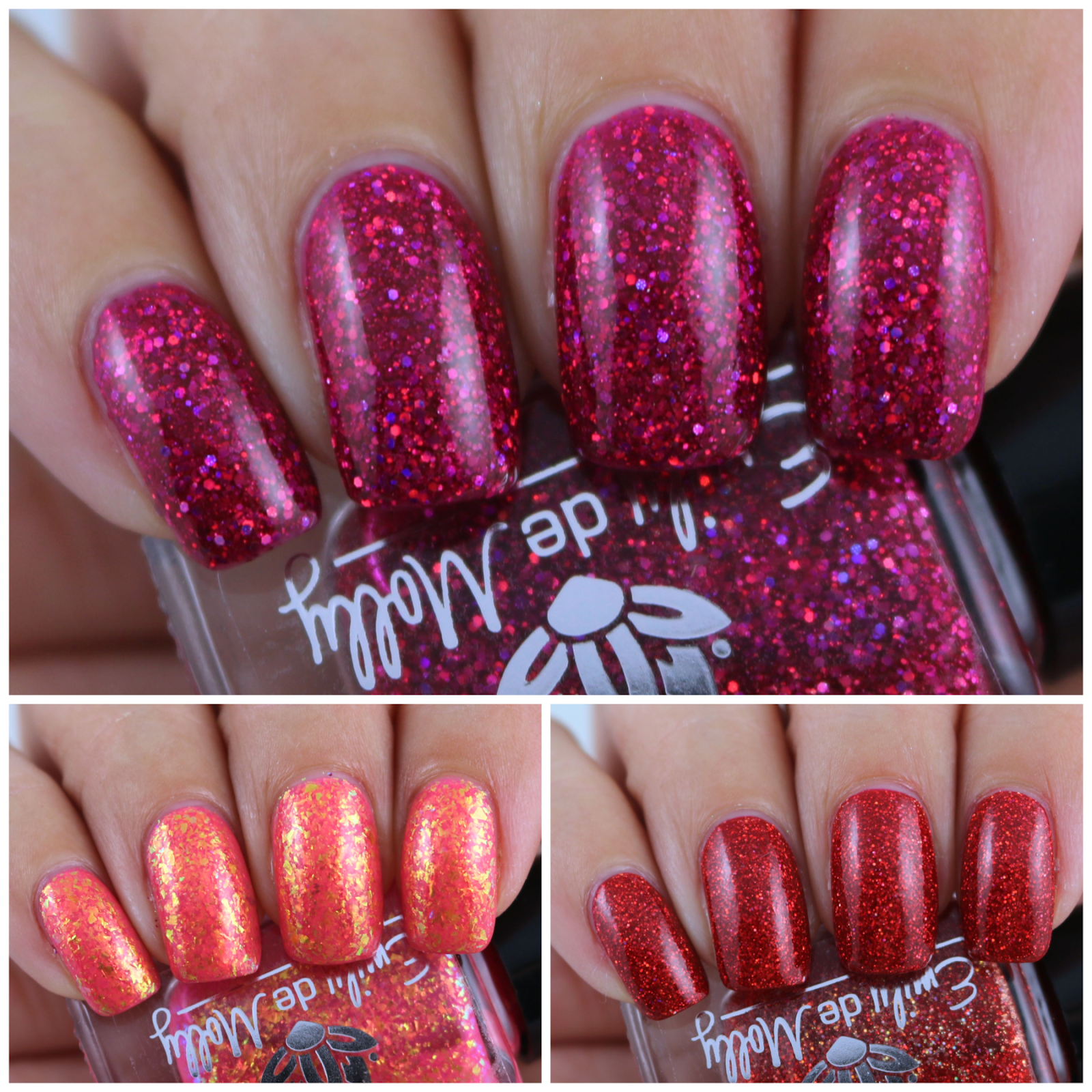 Emily de Molly Valentine's Day Trio 2021 - Swatches & Review by Olivia Jade Nails