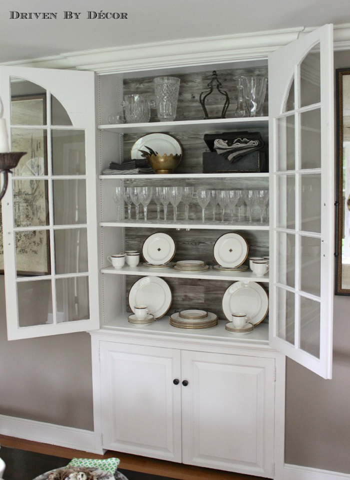 i should be mopping the floor: china cabinet styling ideas