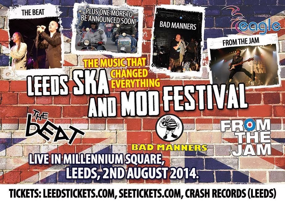 Modernist Society Leeds Ska and Mod Festival announced for 2nd August by Red Eagle Events