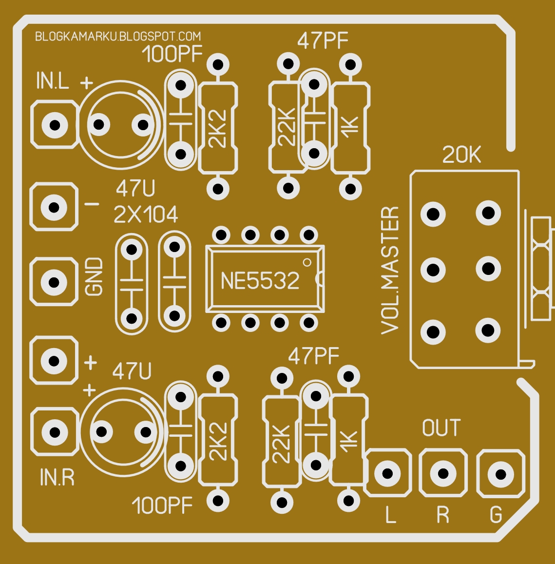 PCB LAYOUT MASTER STEREO VOLUME – BLOGKAMARKU