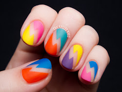 nail neon 80s designs nails crazy bold bolts colors lightning different bolt rewind space deborah lippmann negative colorful gel types