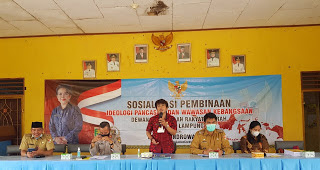 Budhi Condrowati Sosialisasi ideologi Pancasila di Tubaba Budhi Condrowati Sosialisasi ideologi Pancasila di Tubaba