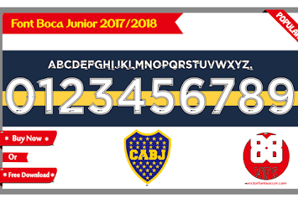 Font Boca Junior 2017/2018