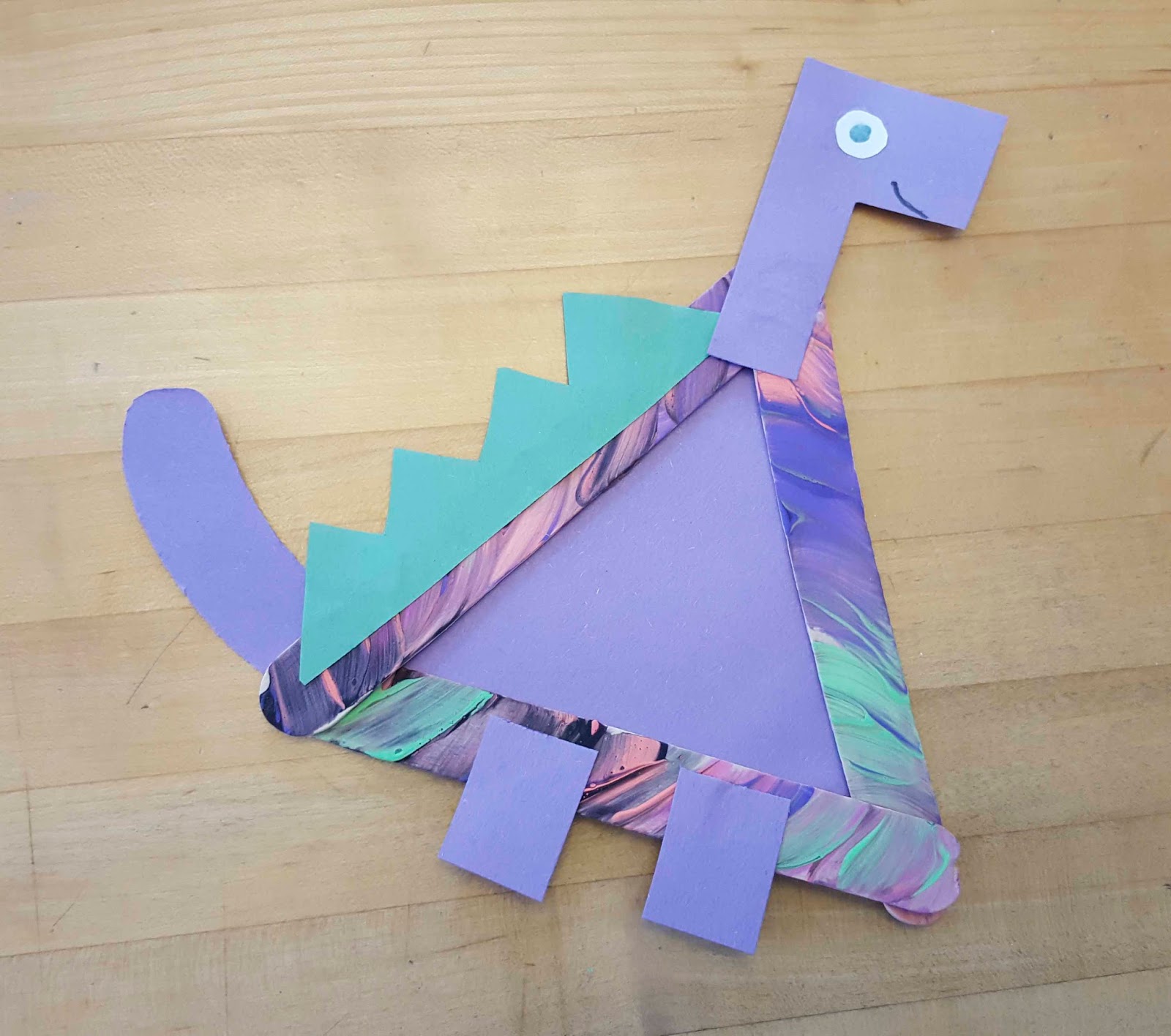 ChemKnits: Triangle Dinosaurs