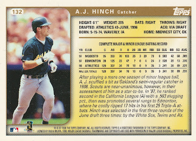 1998 Topps All-Star Rookie Catcher A.J. Hinch