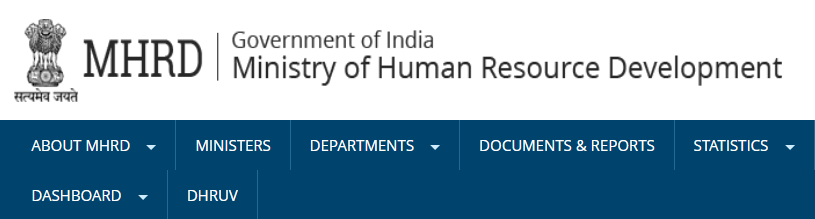 MHRD e-Content website