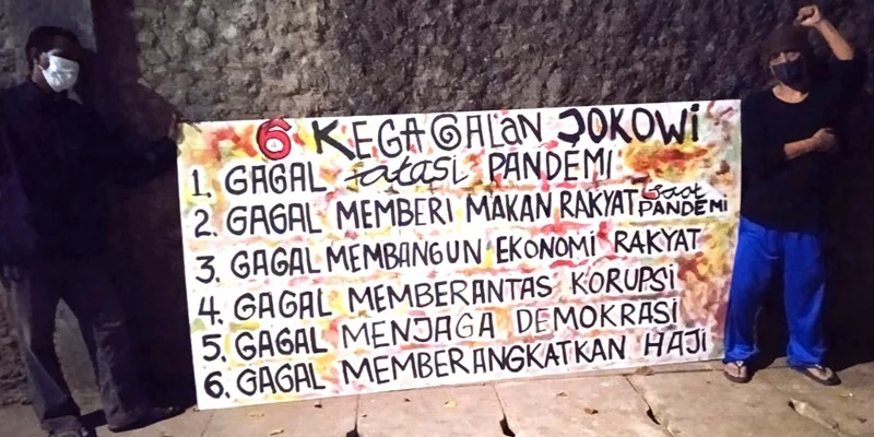Mural Kritis Berisi 6 Kegagalan Jokowi Kembali Menghiasi Jakarta