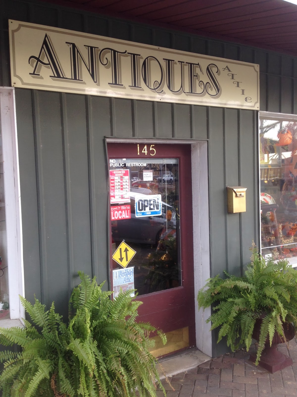 NA Confidential Antiques Attic On the right side of New Albany street grid history.