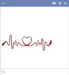 Facebook Life-Line Heart Icon