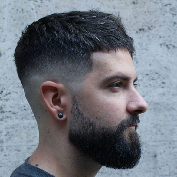 Mid Taper Fade + Cropped Top + Full Beard | 20 Different Mid-Fade Haircuts | NeoStopZone