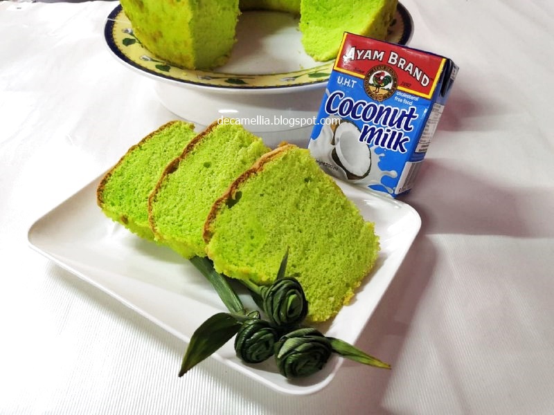 Resepi Mudah Kek Chiffon Pandan Yang Gebu Dan Sedap Decamellia