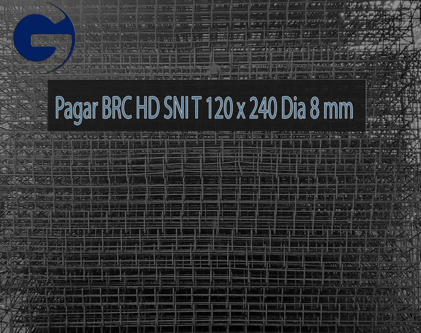 Jual pagar BRC HD SNI T 120 x 240 Dia 8 mm