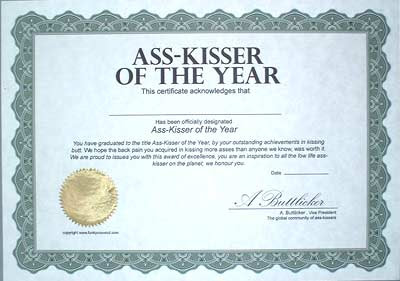 Ass Kisser Award 77