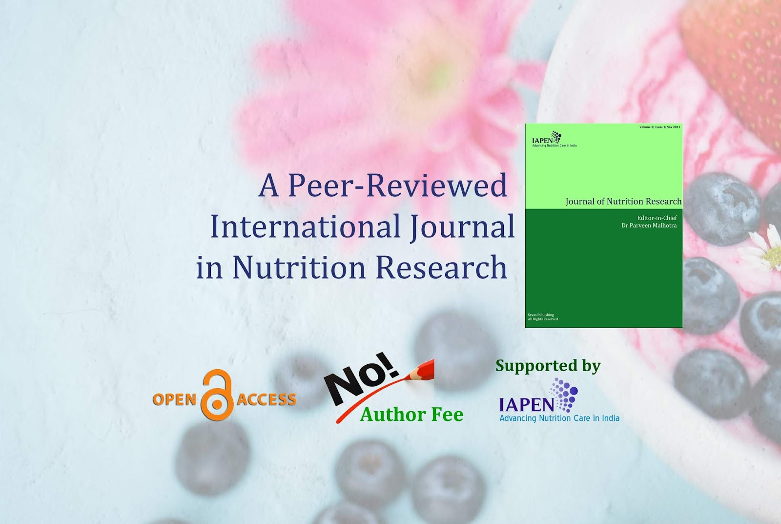 About Journal of Nutrition Research - Journal of Nutrition Research