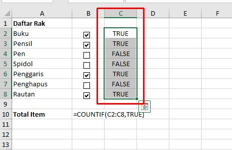 Cara Membuat Kotak Centang Di Ms. Excel