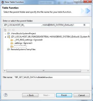 SAP HANA Scripted Calculation View