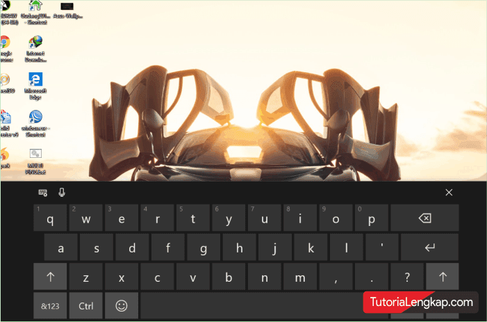 Touch keyboard pada windows 10