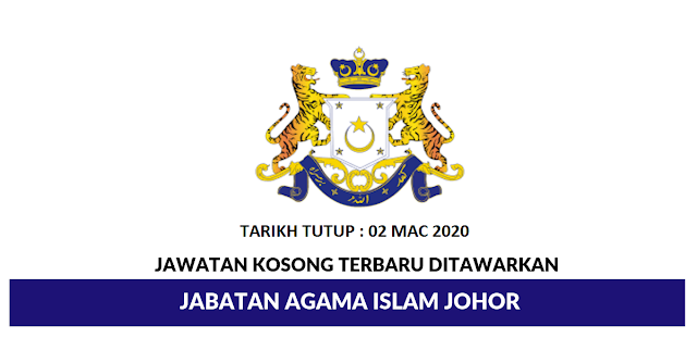 Johor jawatan 2021 kosong Jawatan Kosong