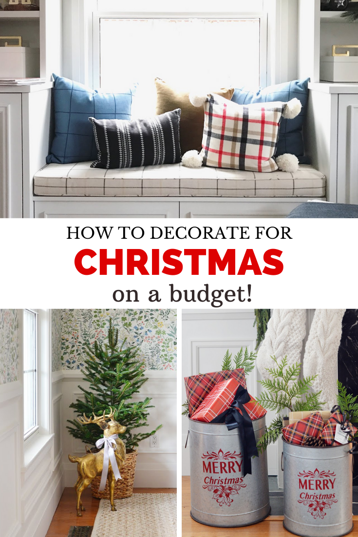 how to decorate for christmas on a budget, cheap christmas decorating, christmas decor on a budget