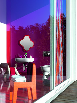 Vibrant Multi-colored Interior Design For Kids Bathing Room , Home Interior Design Ideas , http://homeinteriordesignideas1.blogspot.com/