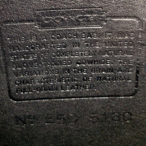 Serial Numbers for Vintage Coach Bags