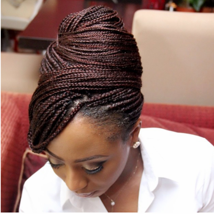 Blooming Veils: Braided Wedding Hairstyles for Black Women
