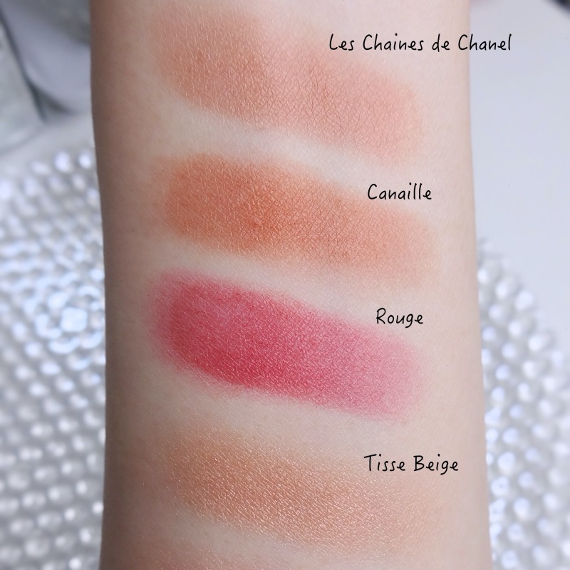 Chanel Blush Swatches