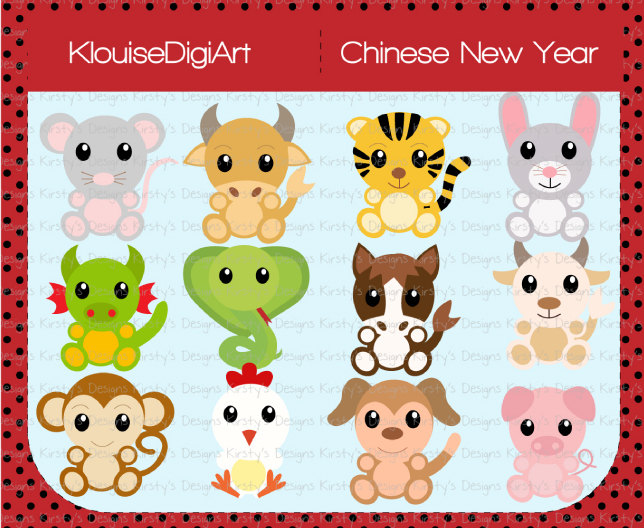 clipart chinese new year animals - photo #2