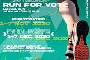 KPU Tomohon gelar lomba "Run For Vote" untuk masyarakat wajib pilih di Kota Tomohon