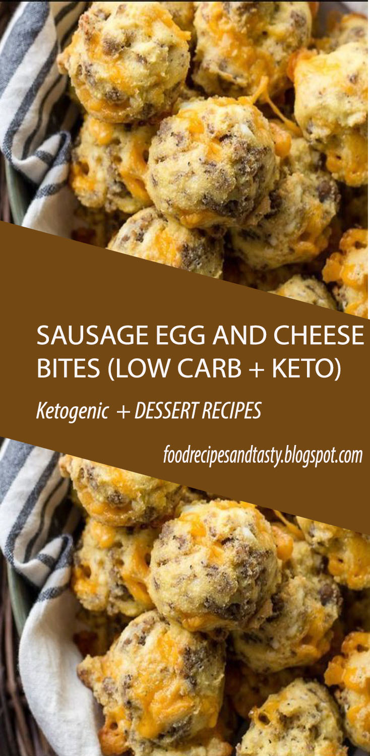 SAUSAGE EGG AND CHEESE BITES (LOW CARB + KETO) Food Recipes and Tasty