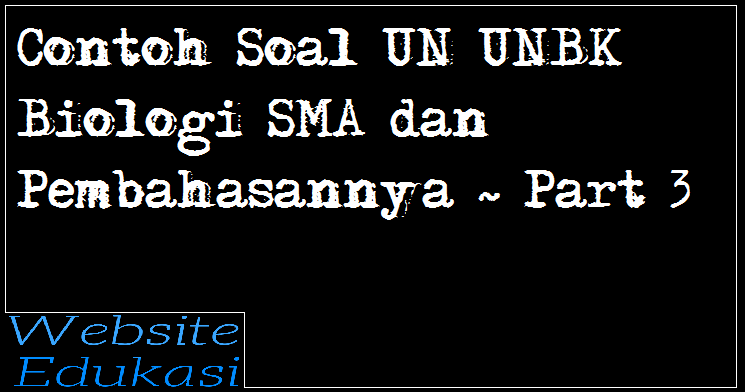 Contoh Soal Un Unbk Biologi Sma Dan Pembahasannya Part 3 Website Edukasi